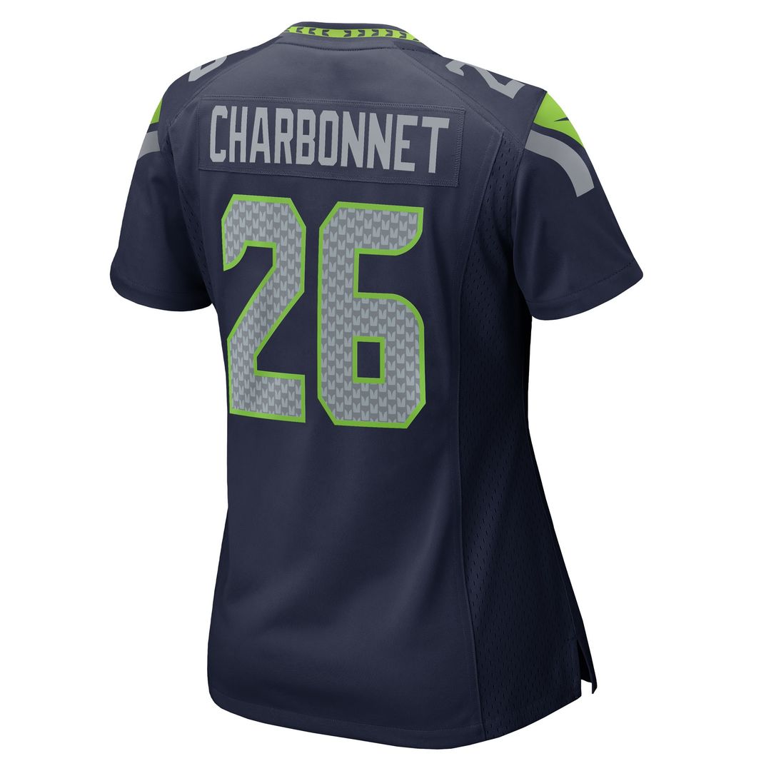 Zach Charbonnet Seattle Seahawks Nike Women's Team Game Jersey -  College Navy
