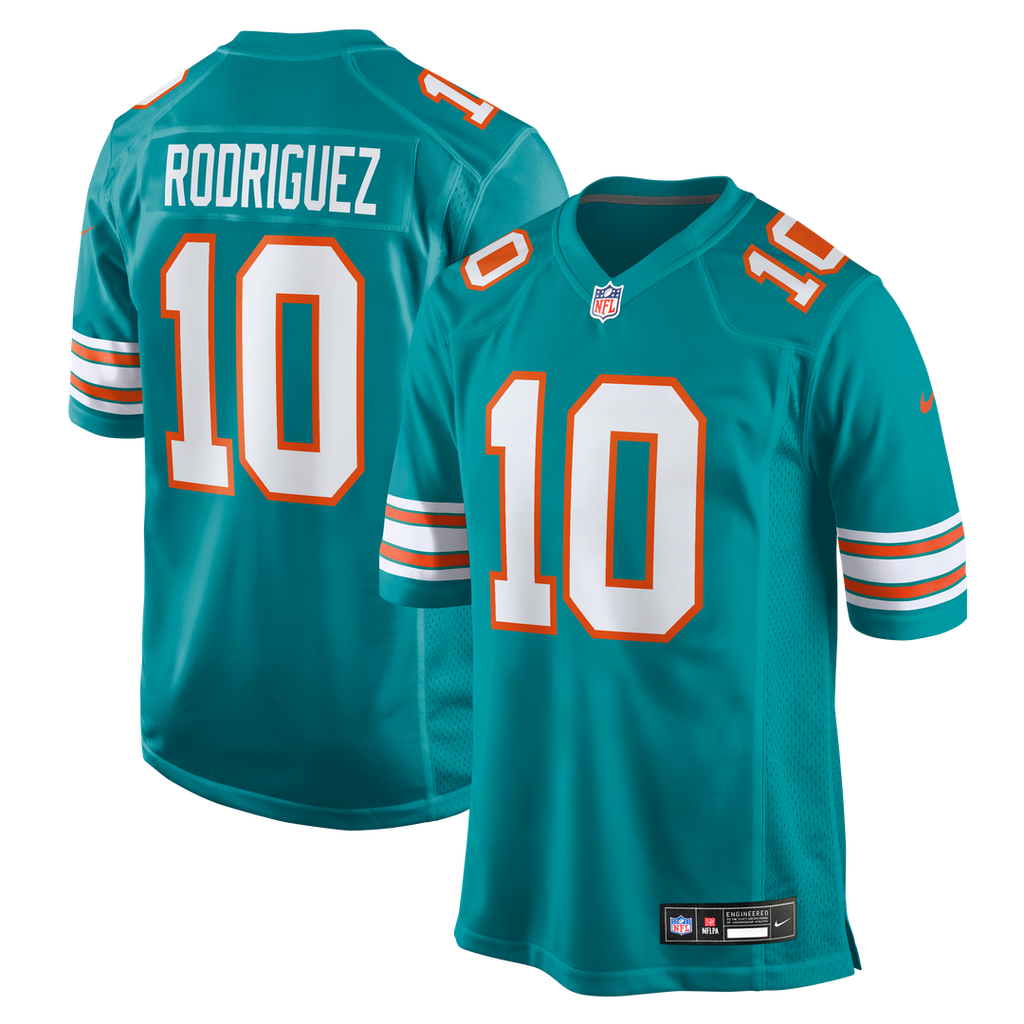 Jacob Rodriguez Miami Dolphins Nike Alternate Game Jersey - Aqua