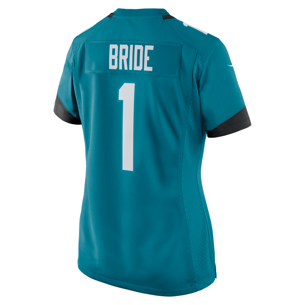 Number 1 Bride Jacksonville Jaguars Nike Women's Game Jersey - Teal