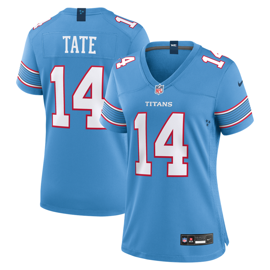Carnell Tate Tennessee Titans Nike Women's Team Game Jersey - Light Blue