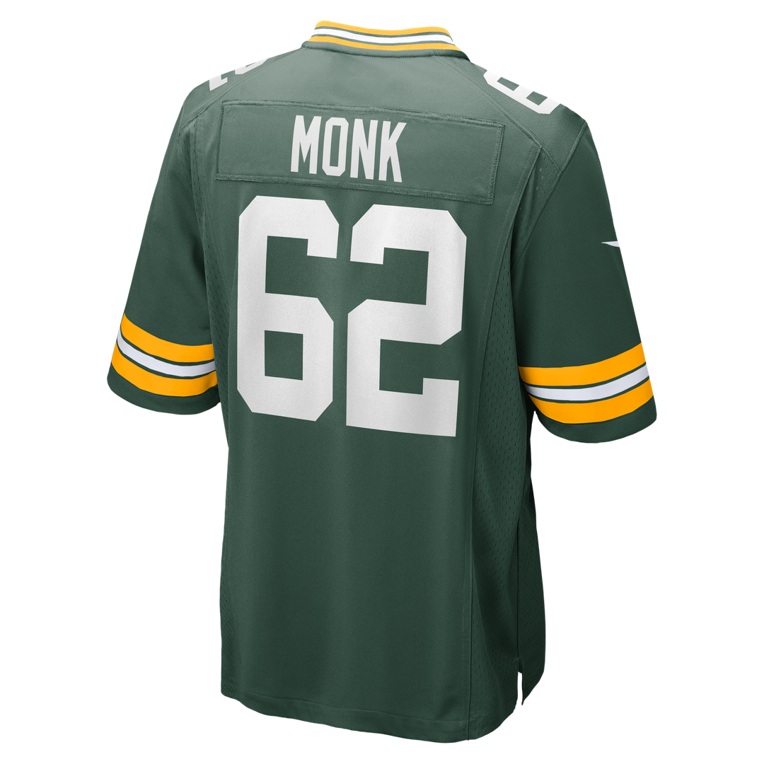 Jacob Monk Green Bay Packers Nike  Game Jersey -  Green