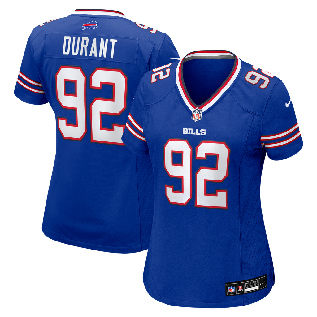Zane Durant Buffalo Bills Nike Women's Team Game Jersey -  Royal