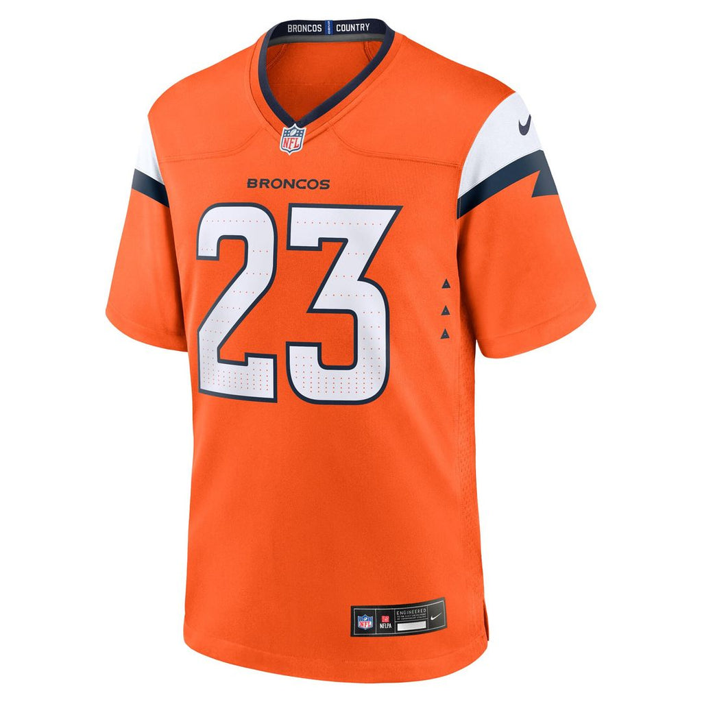 Jahdae Barron Denver Broncos Nike Game Player Jersey - Orange