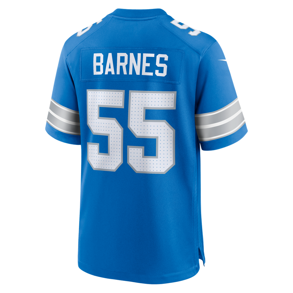 Derrick Barnes Detroit Lions Nike Team Game Jersey -  Blue