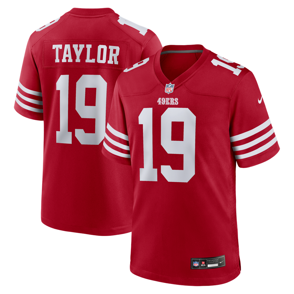 Trent Taylor San Francisco 49ers Nike Team Game Jersey -  Scarlet