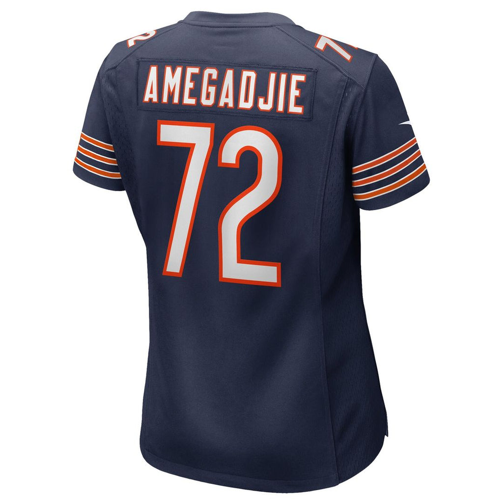 Kiran Amegadjie Chicago Bears Nike Women's  Game Jersey -  Navy