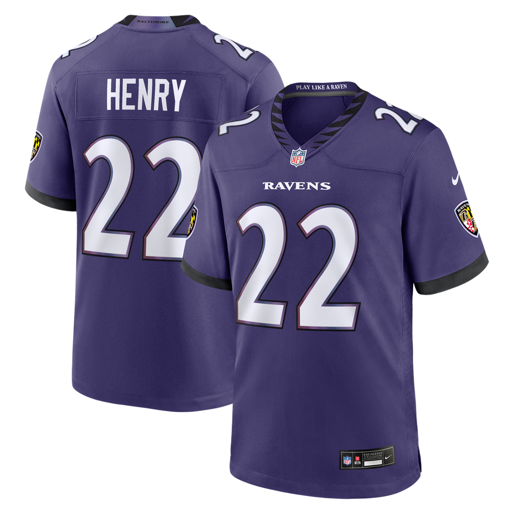 Derrick Henry Baltimore Ravens Nike Team Game Jersey - Purple