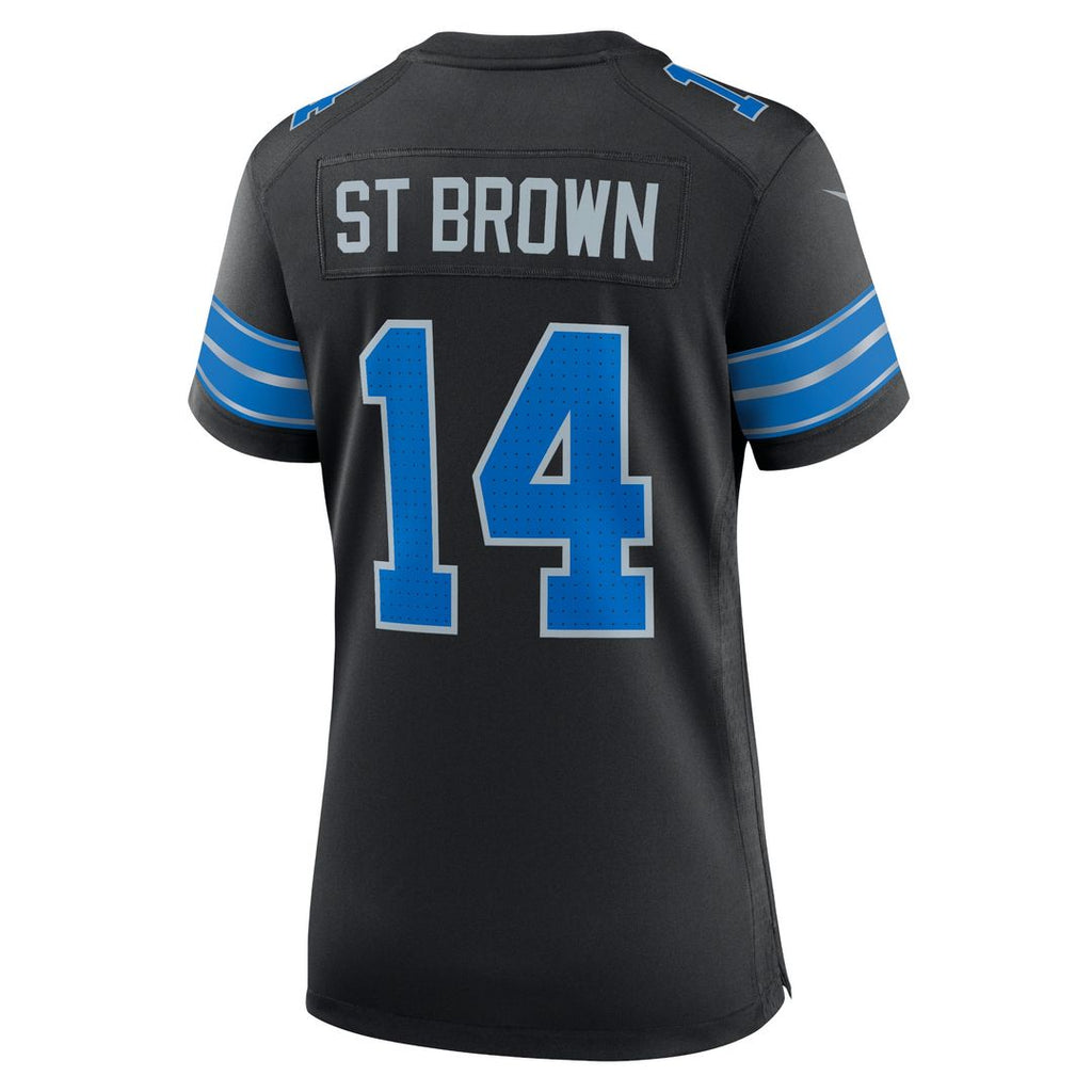 Amon-Ra St. Brown Detroit Lions Nike Women's Team Game Jersey - Blue