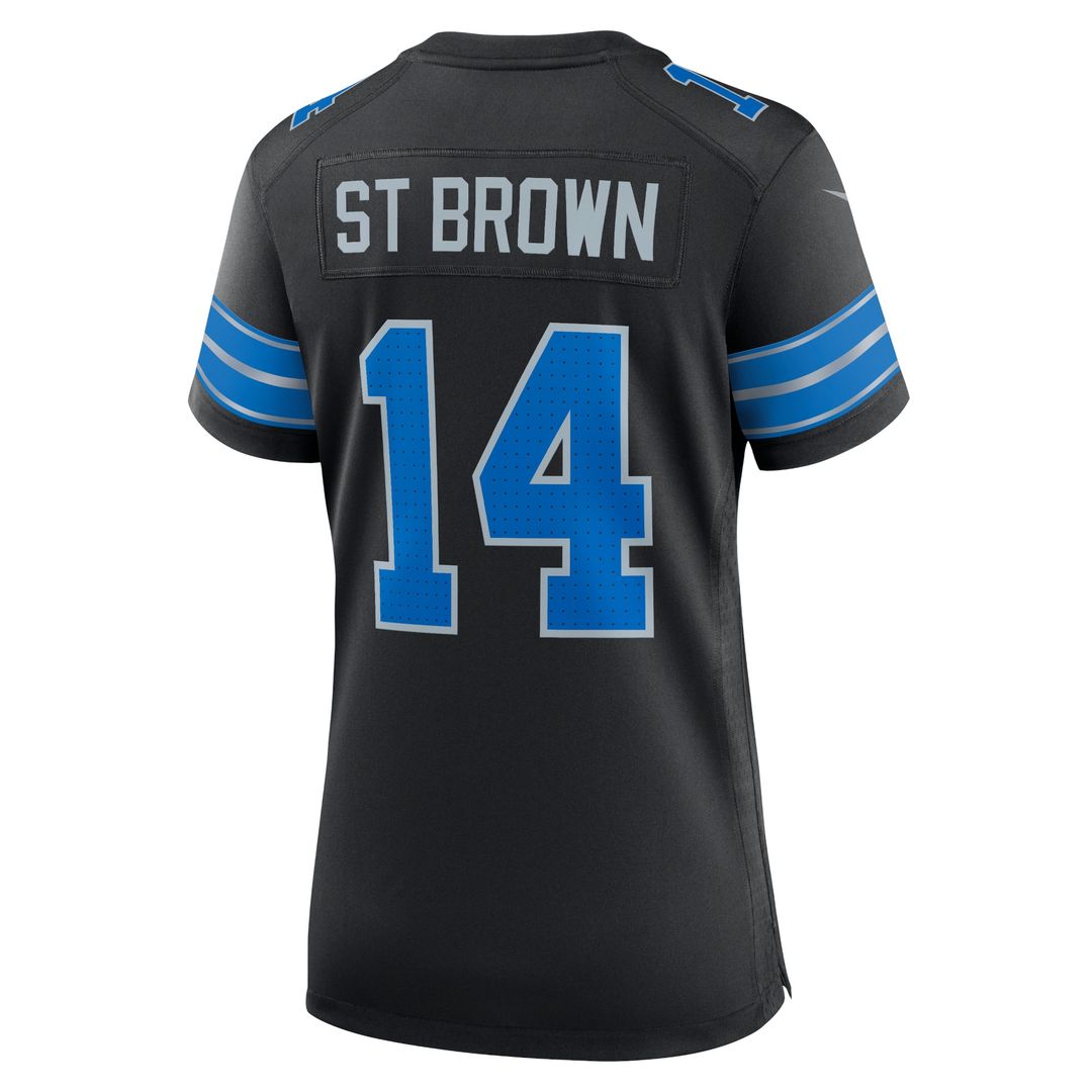 Amon-Ra St. Brown Detroit Lions Nike Women's White Game Jersey - White