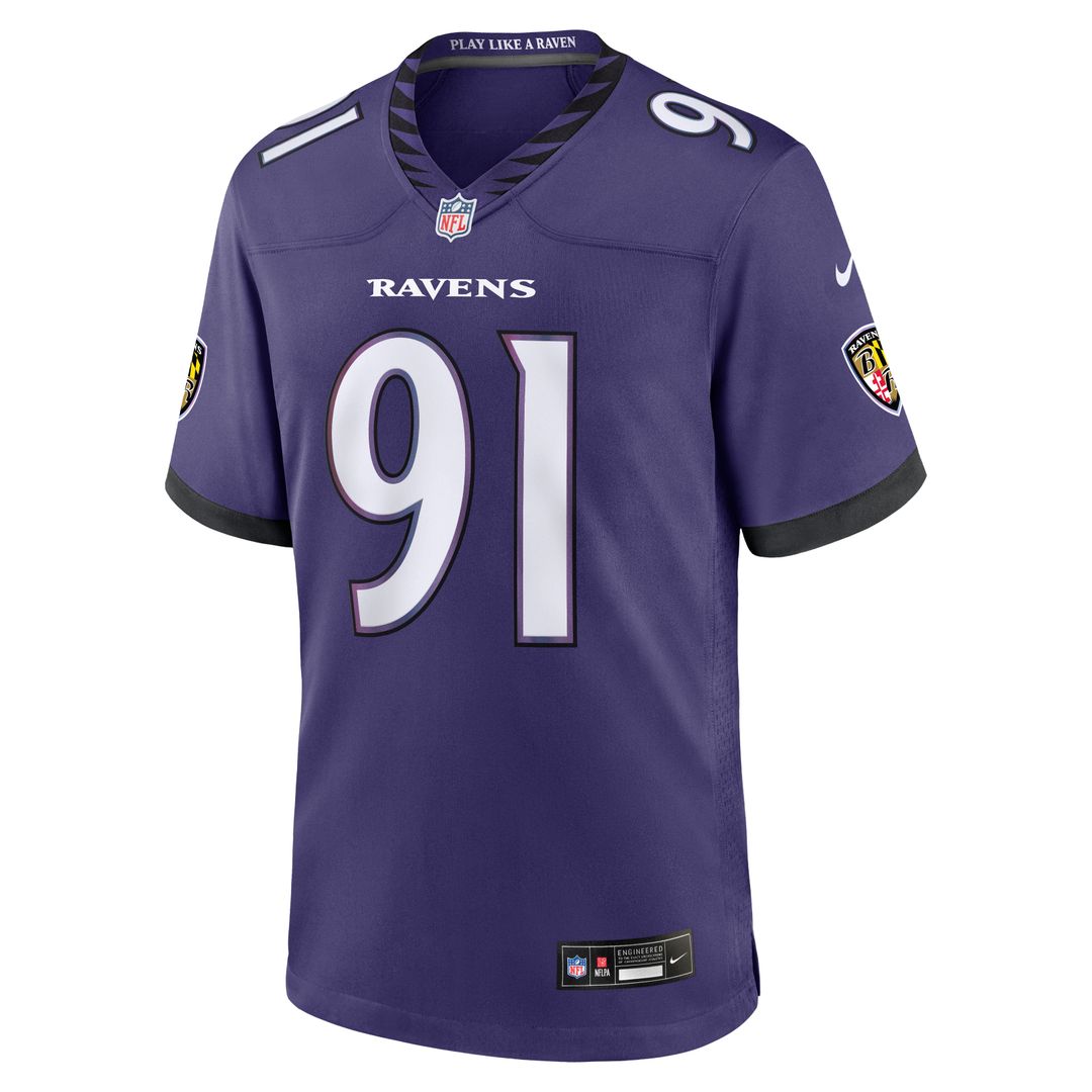 Trey Hendrickson Baltimore Ravens Nike Team Game Jersey - Purple