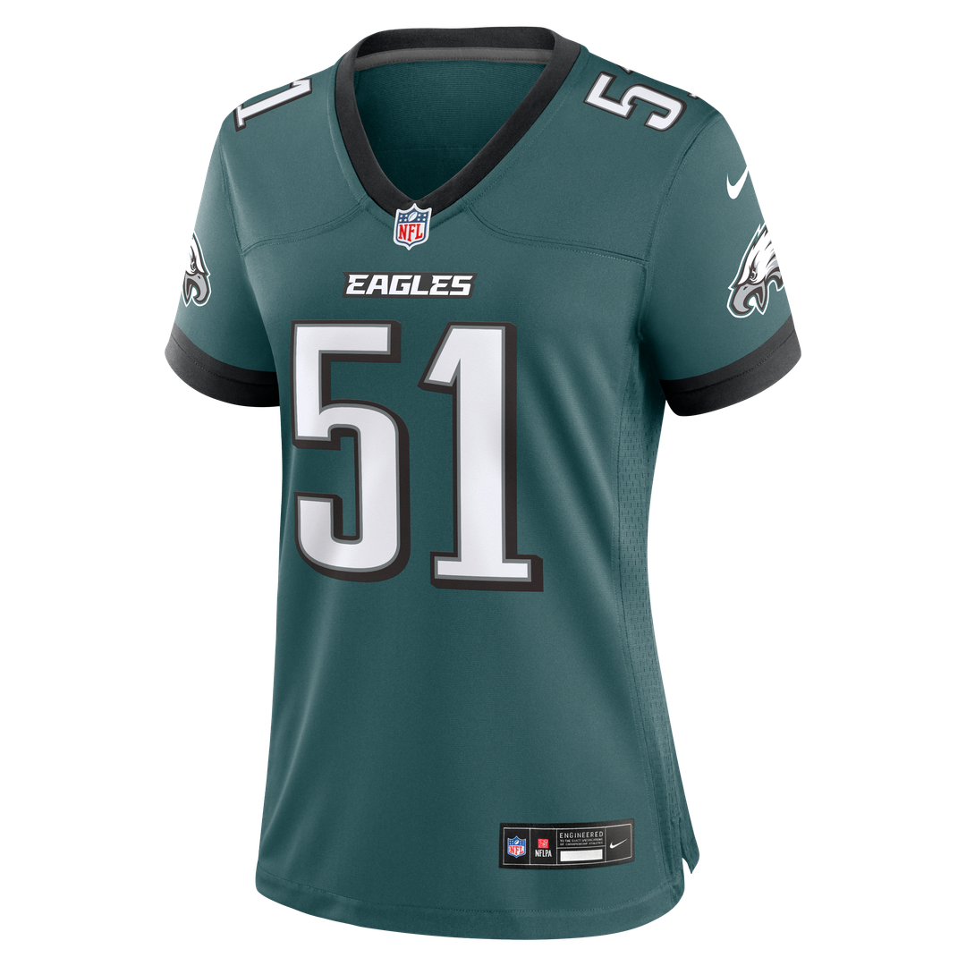 Cam Jurgens Philadelphia Eagles Nike Women's Team Game Jersey -  Midnight Green