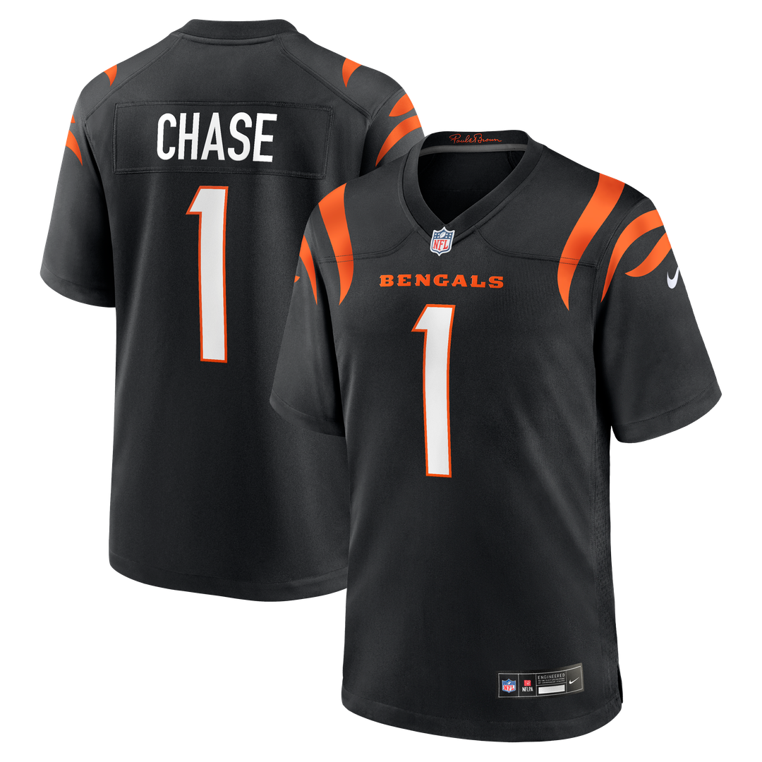 Ja'Marr Chase Cincinnati Bengals Nike Game Jersey - Black