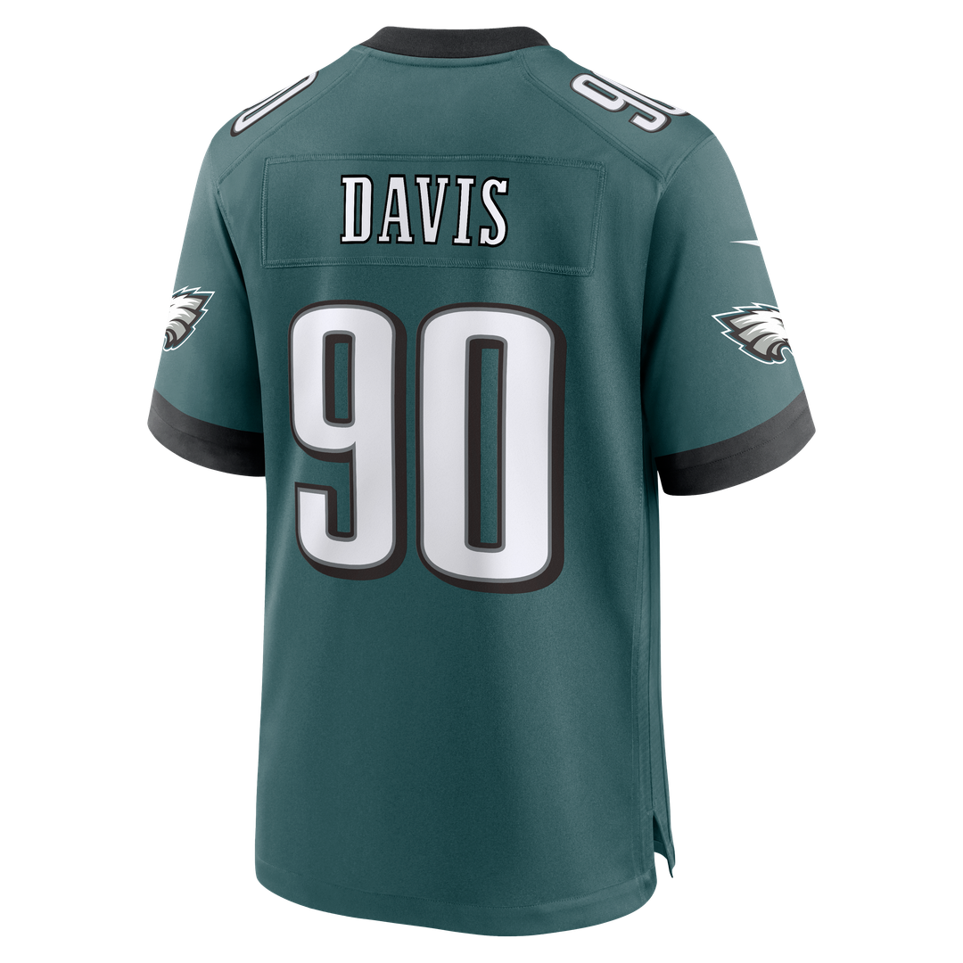 Jordan Davis Philadelphia Eagles Nike Alternate Game Jersey - Kelly Green