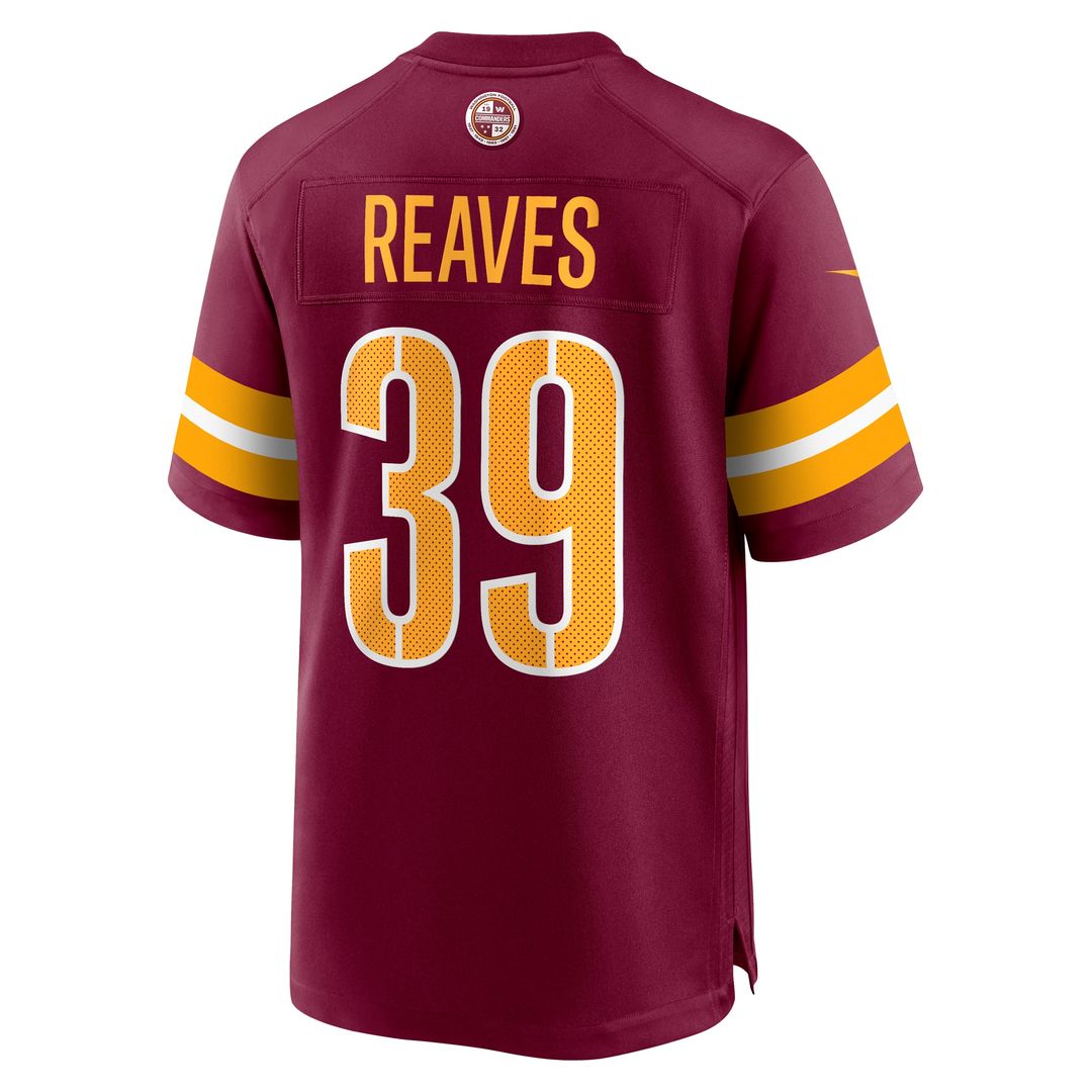 Jeremy Reaves Washington Commanders Nike Game Jersey -  White