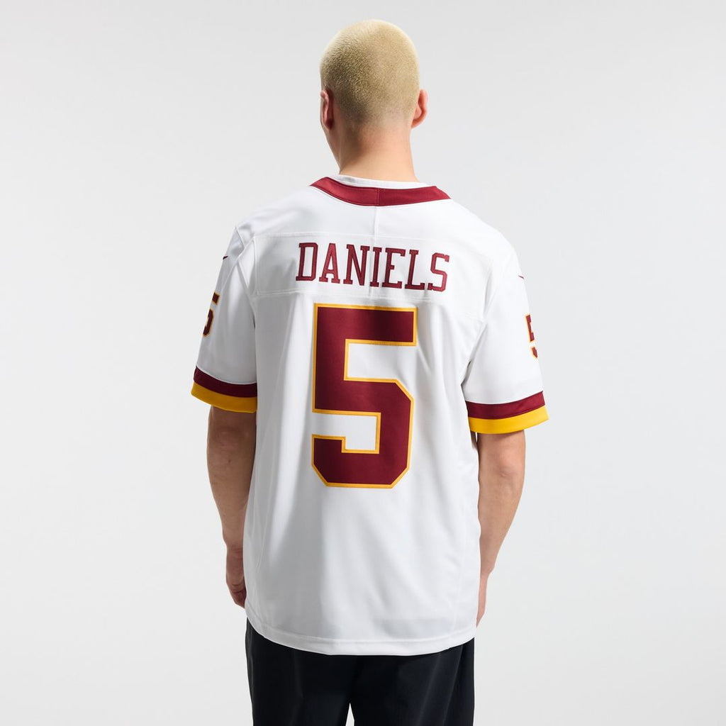 Jayden Daniels Washington Commanders Nike Vapor F.U.S.E. Stitched Limited Jersey - White