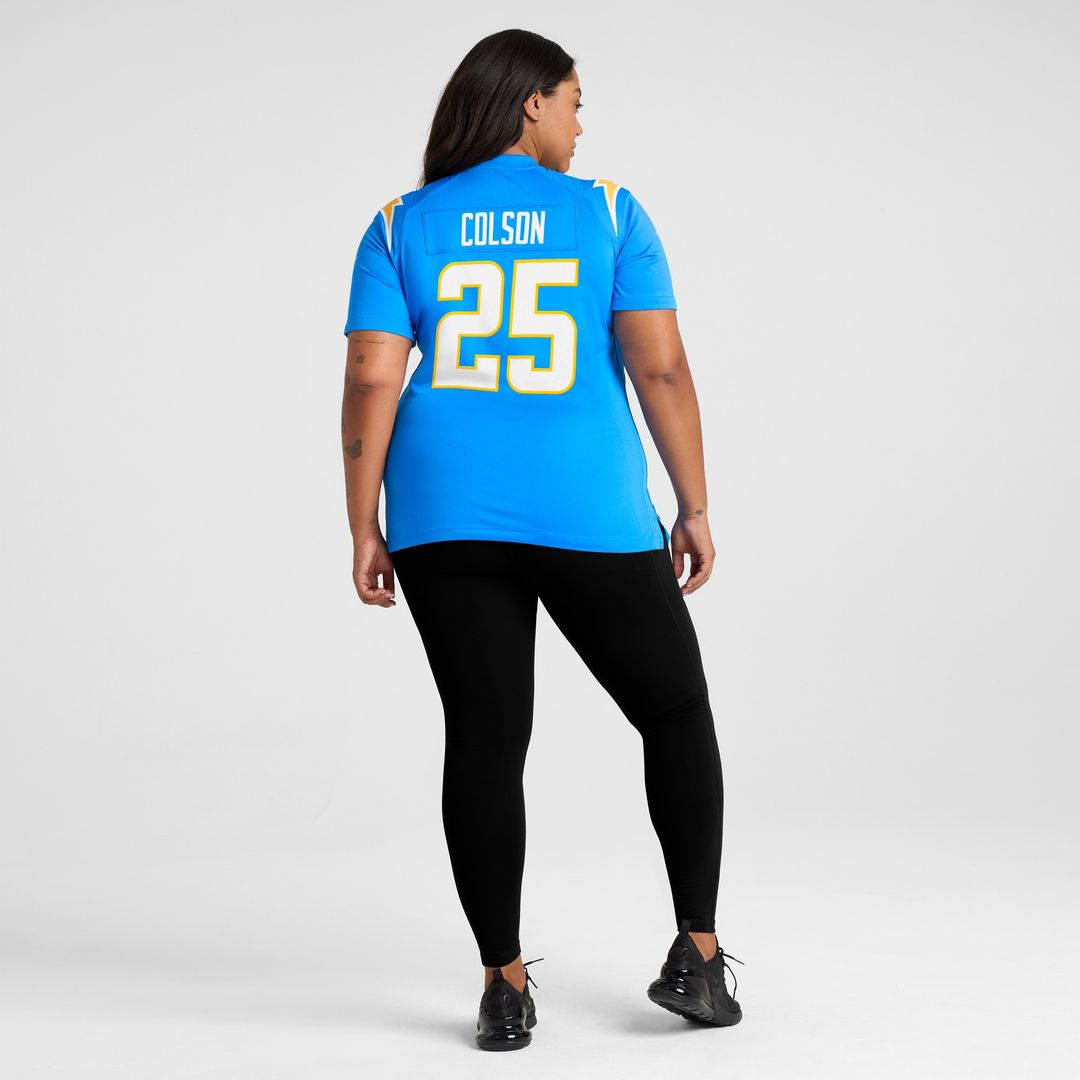 Junior Colson Los Angeles Chargers Nike Women's  Game Jersey -  Powder Blue