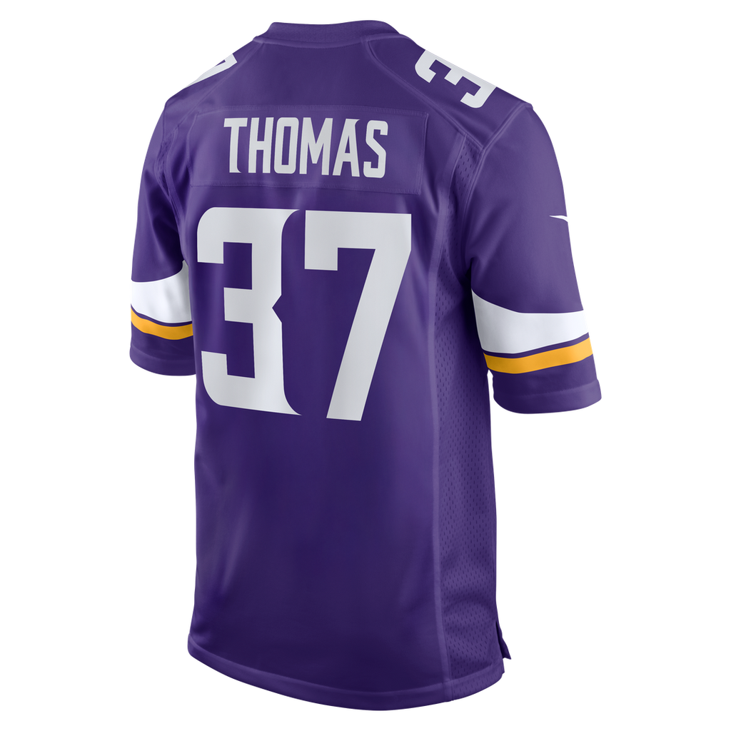 Tavierre Thomas Minnesota Vikings Nike Team Game Jersey -  Purple