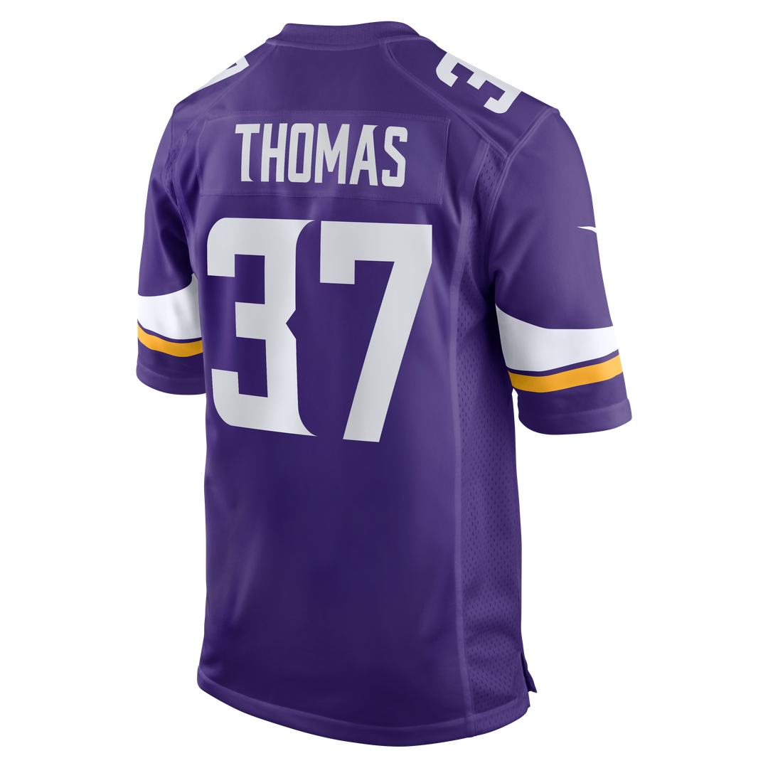 Tavierre Thomas Minnesota Vikings Nike Team Game Jersey -  Purple