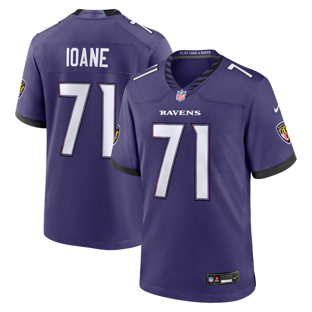 Olaivavega Ioane Baltimore Ravens Nike 2026 NFL Draft First Round Pick No. 14 Team Game Jersey - Purple