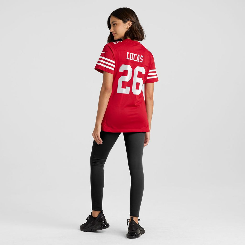 Chase Lucas San Francisco 49ers Nike Women's Team Game Jersey -  Scarlet