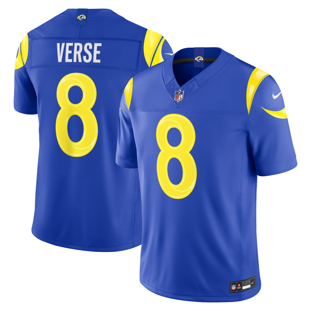 Jared Verse Los Angeles Rams Nike Vapor F.U.S.E. Stitched Limited Jersey - Royal
