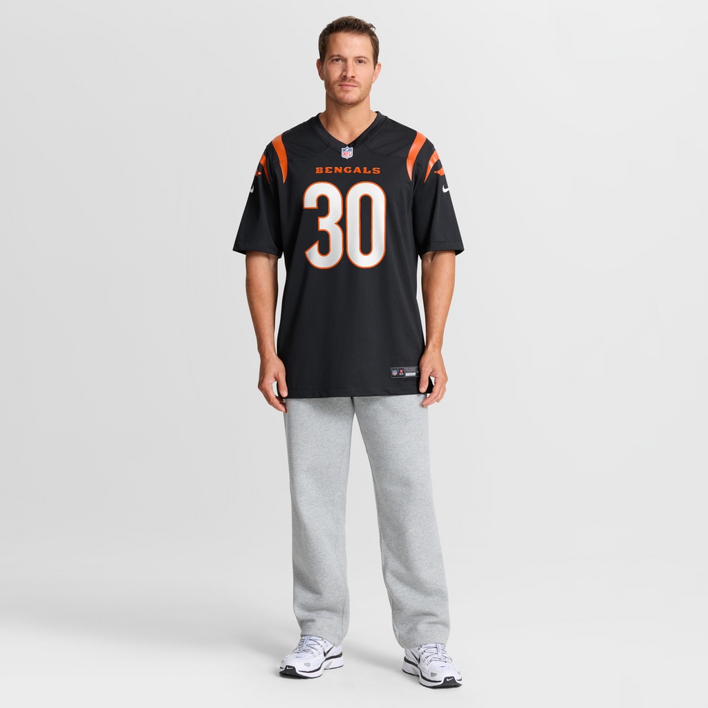 Chase Brown Cincinnati Bengals Nike Team Game Jersey -  Black