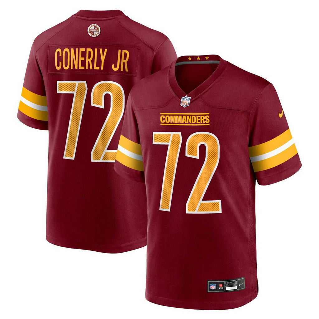 Josh Conerly Jr. Washington Commanders Nike Team Game Jersey - Burgundy