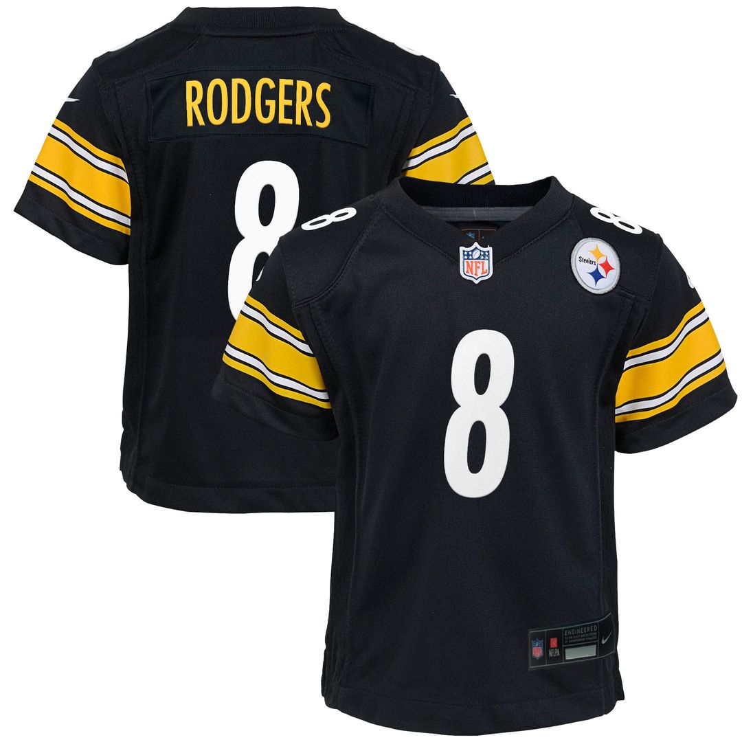 Aaron Rodgers Pittsburgh Steelers Nike Youth Game Jersey - Black