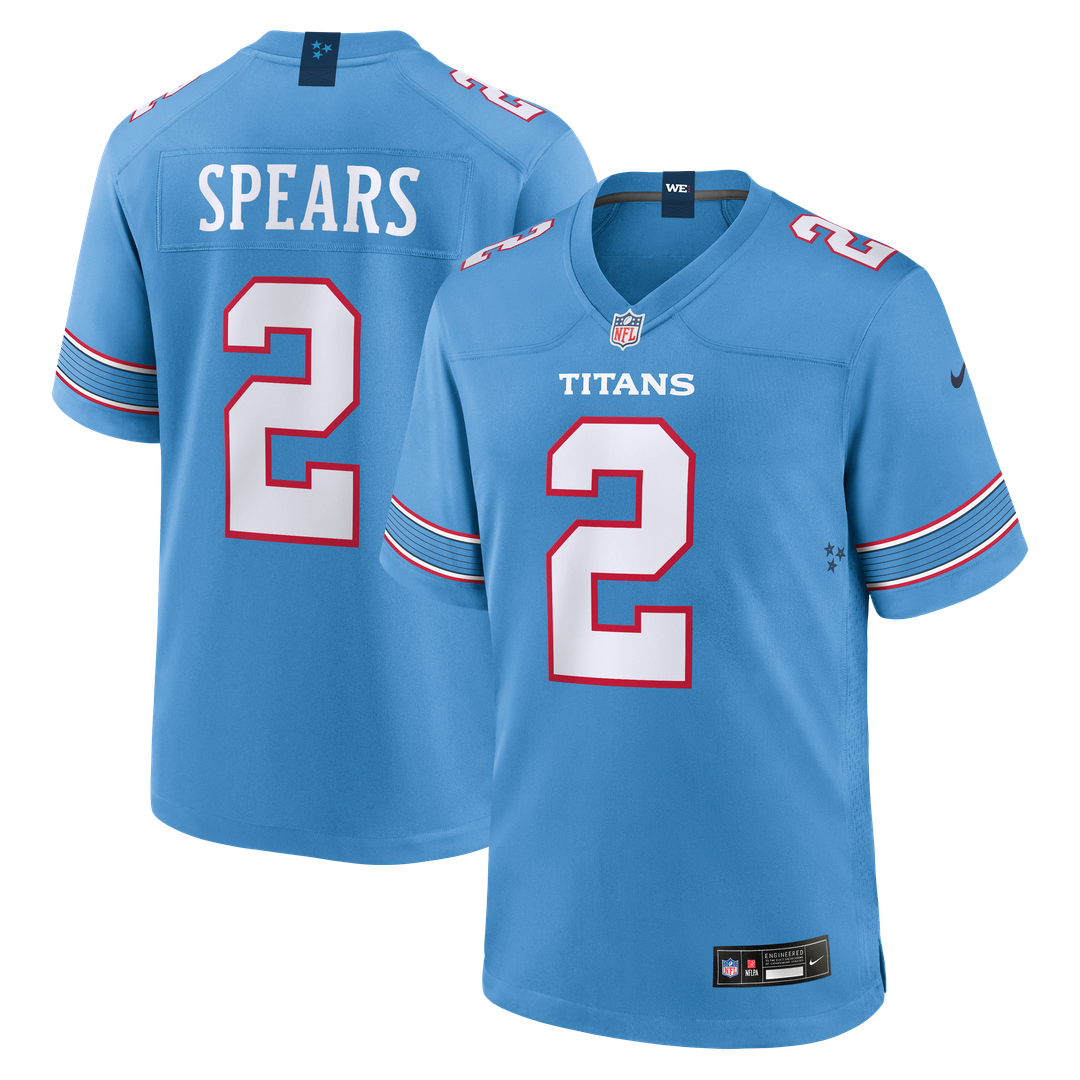Tyjae Spears Tennessee Titans Nike Game Jersey - Light Blue