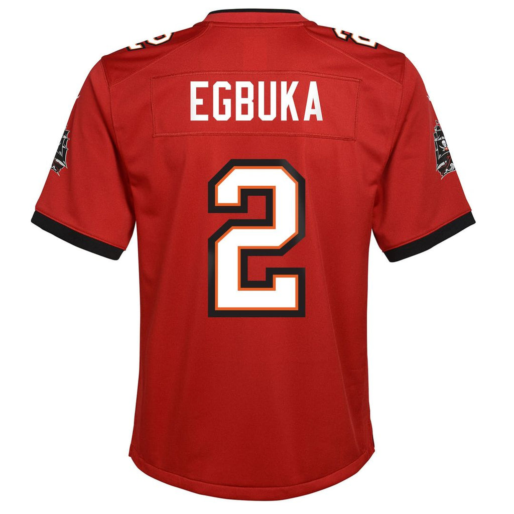 Emeka Egbuka Tampa Bay Buccaneers Nike Youth Team Game Jersey - Red