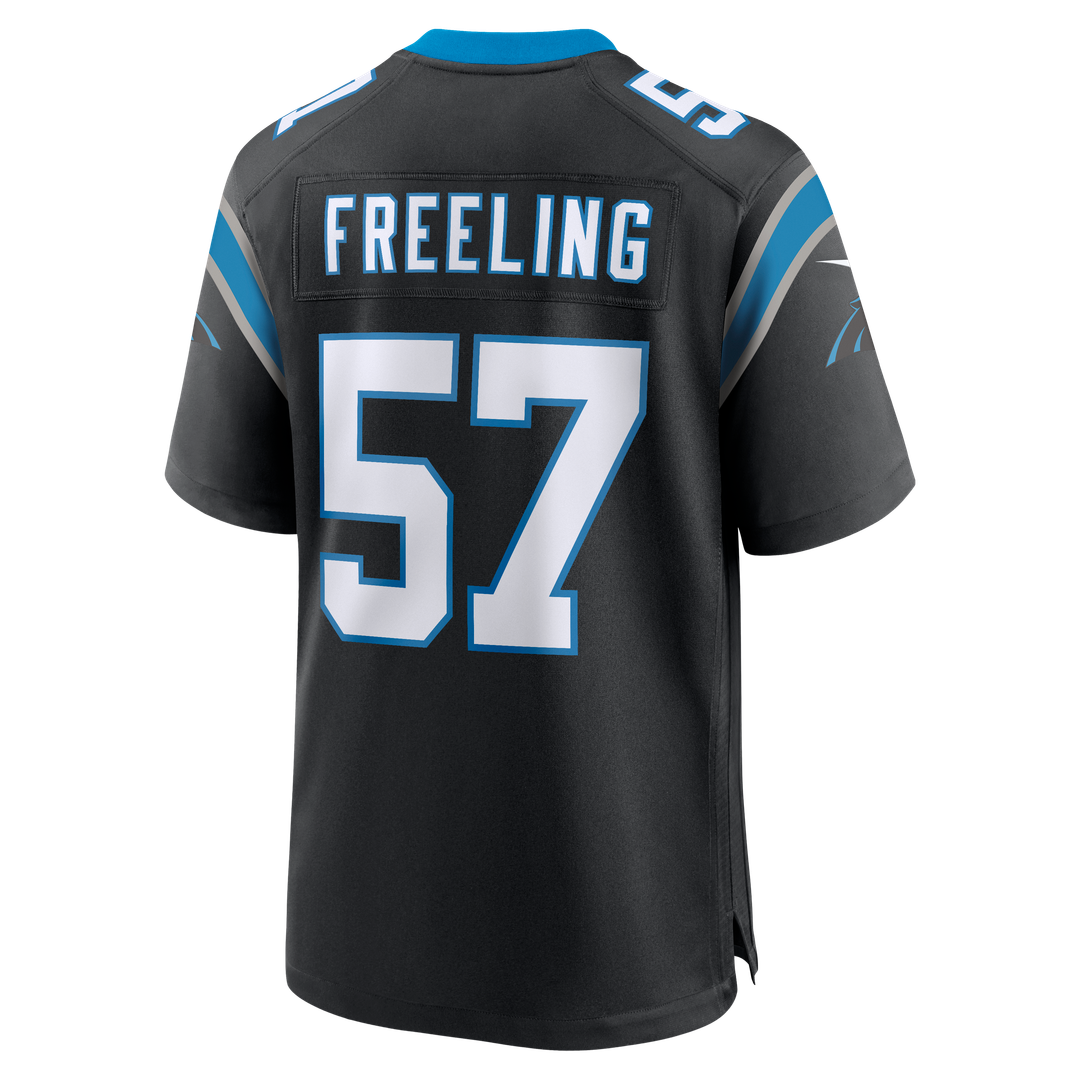 Monroe Freeling Carolina Panthers Nike 2026 NFL Draft First Round Pick No. 19 Team Game Jersey - Black