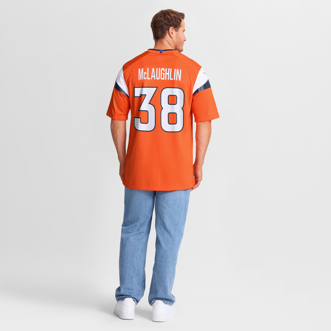 Jaleel McLaughlin Denver Broncos Nike Team Game Jersey -  Orange