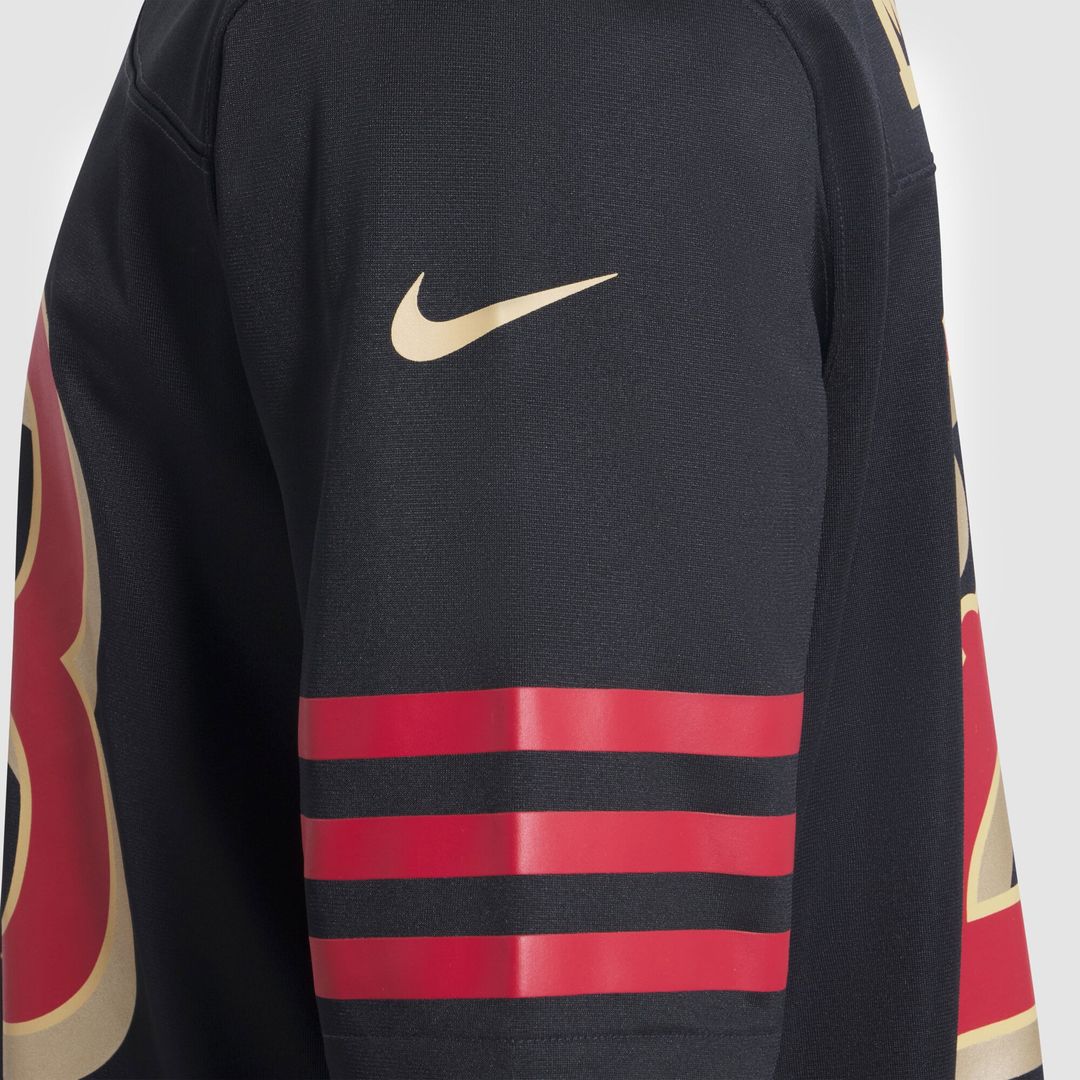 Christian McCaffrey San Francisco 49ers Nike 2025 Rivalries Collection Game Jersey - Black