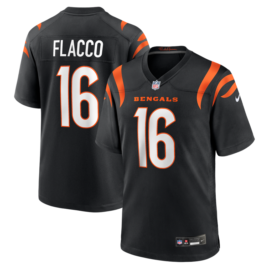 Joe Flacco Cincinnati Bengals Nike Team Game Jersey -  Black