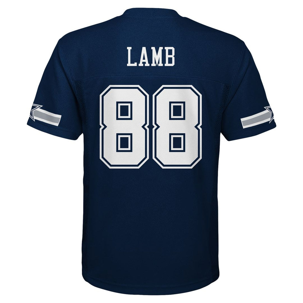 CeeDee Lamb Dallas Cowboys Youth Replica Player Jersey - Navy