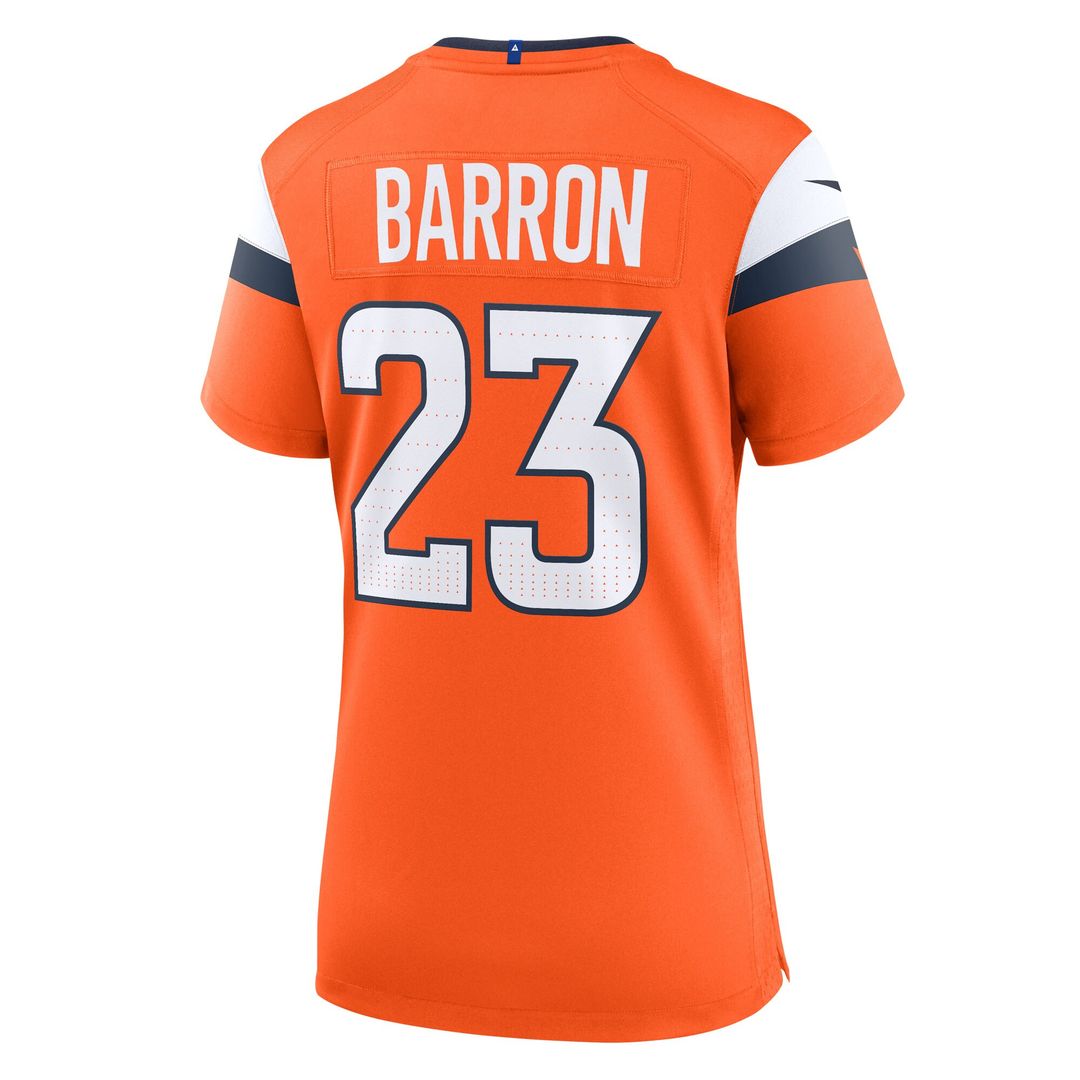 Jahdae Barron Denver Broncos Nike Women's Team Game Jersey -  Orange