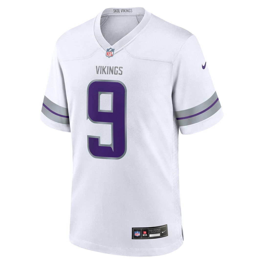 J.J. McCarthy Minnesota Vikings Nike Youth Game Jersey - White