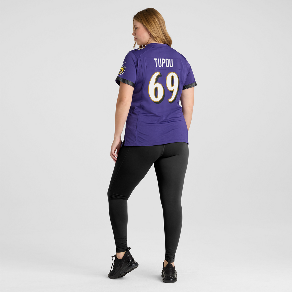 Josh Tupou Baltimore Ravens Nike Women's Team Game Jersey -  Purple