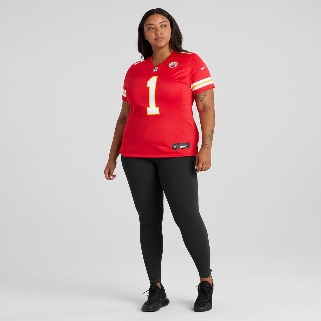 Number 1 Mom Kansas City Chiefs Nike Women's Game Jersey - Red