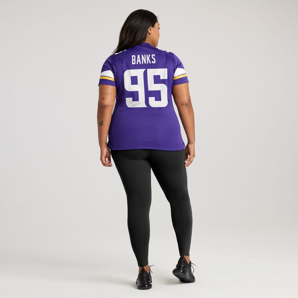 Caleb Banks Minnesota Vikings Nike Women's Team Game Jersey -  Purple