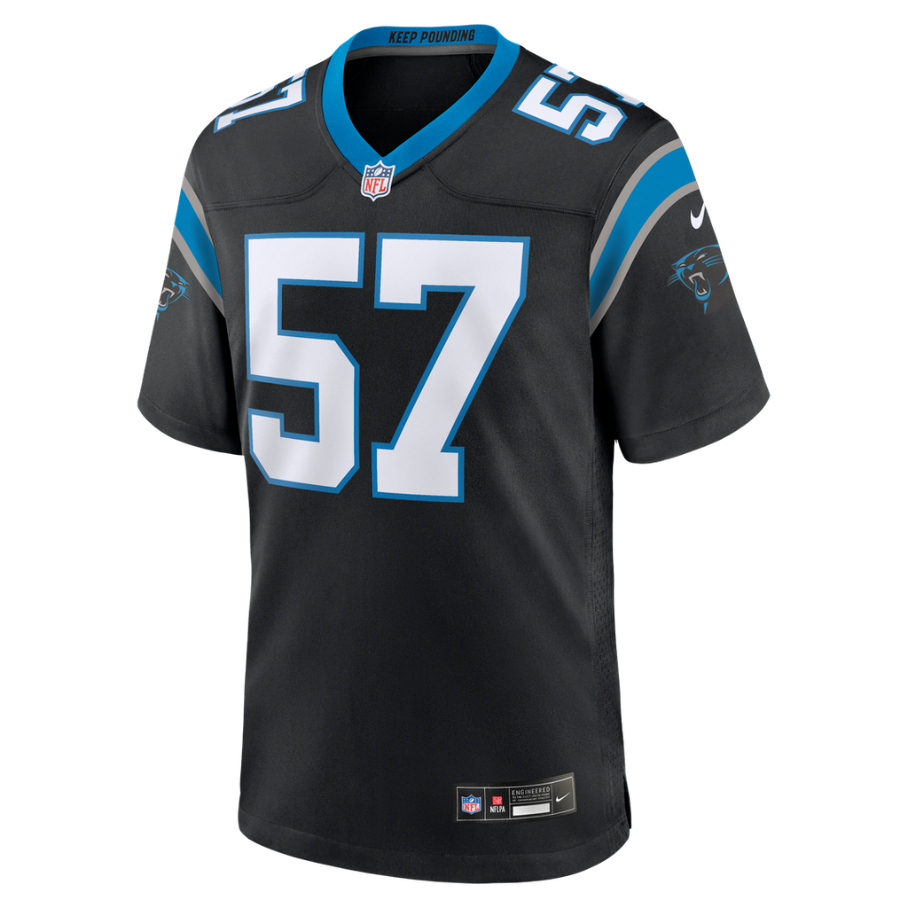 Monroe Freeling Carolina Panthers Nike 2026 NFL Draft First Round Pick No. 19 Team Game Jersey - Black