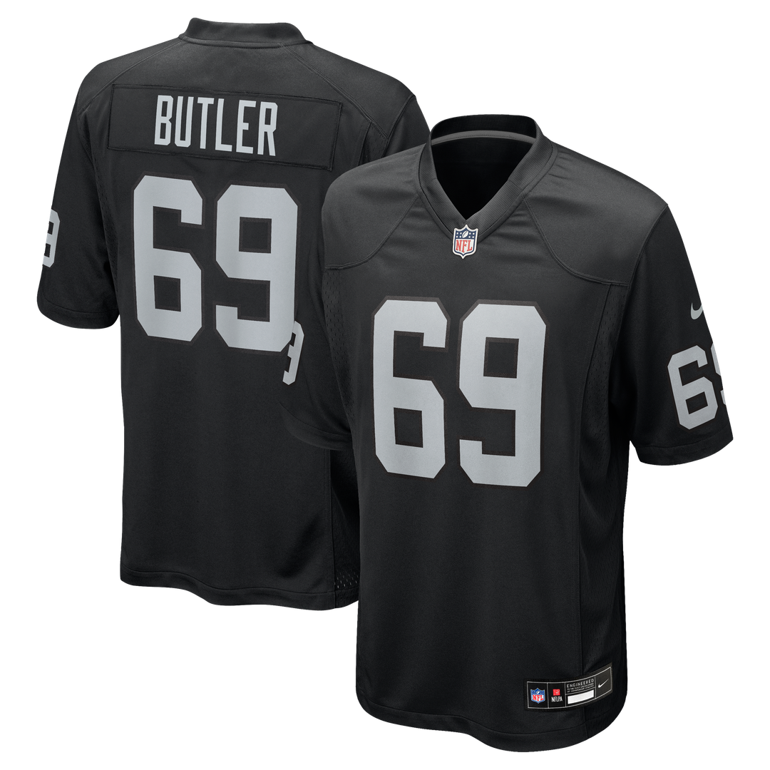 Adam Butler Las Vegas Raiders Nike Team Game Jersey -  Black