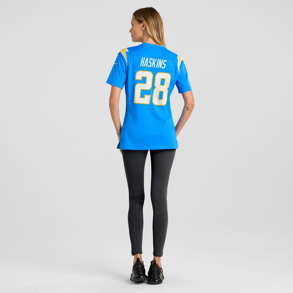 Hassan Haskins Los Angeles Chargers Nike Women's  Game Jersey -  Powder Blue