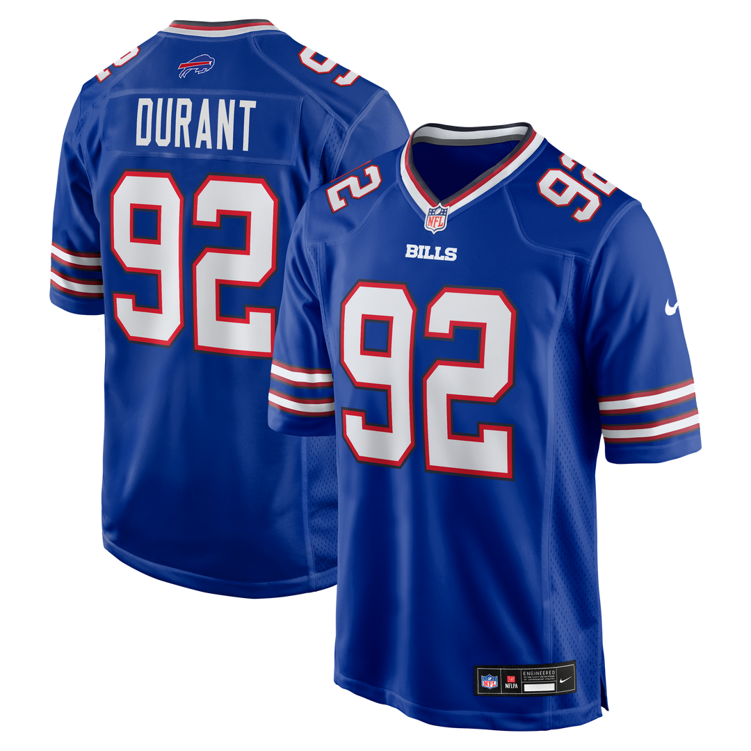 Zane Durant Buffalo Bills Nike Team Game Jersey - Royal