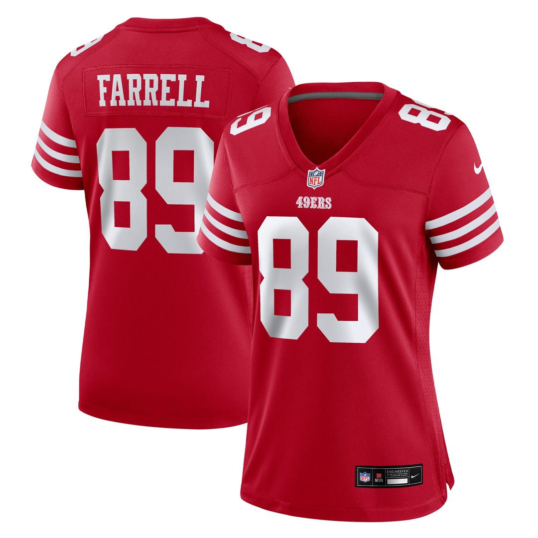 Luke Farrell San Francisco 49ers Nike Women's Team Game Jersey -  Scarlet