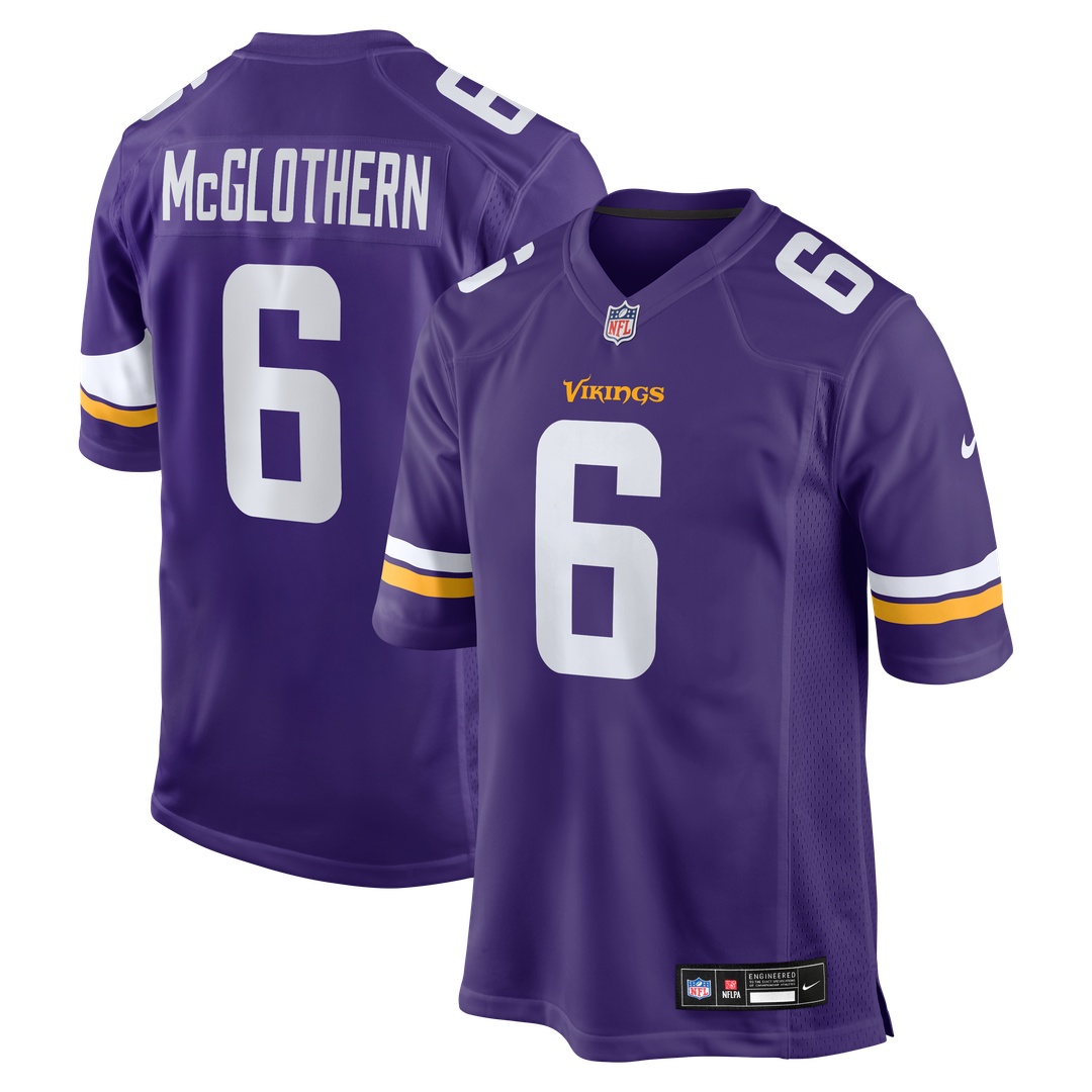 Dwight McGlothern Minnesota Vikings Nike Team Game Jersey -  Purple