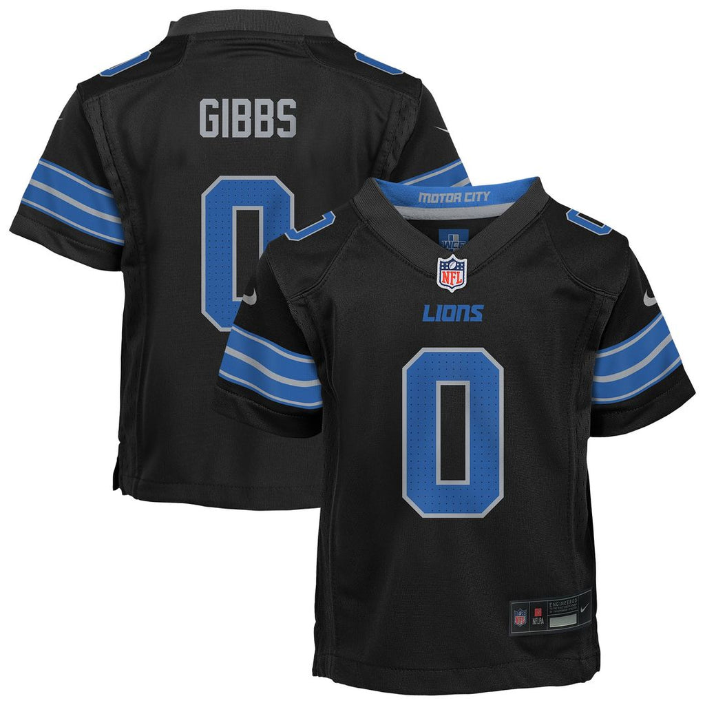 Jahmyr Gibbs Detroit Lions Nike Toddler Alternate Game Jersey - Black