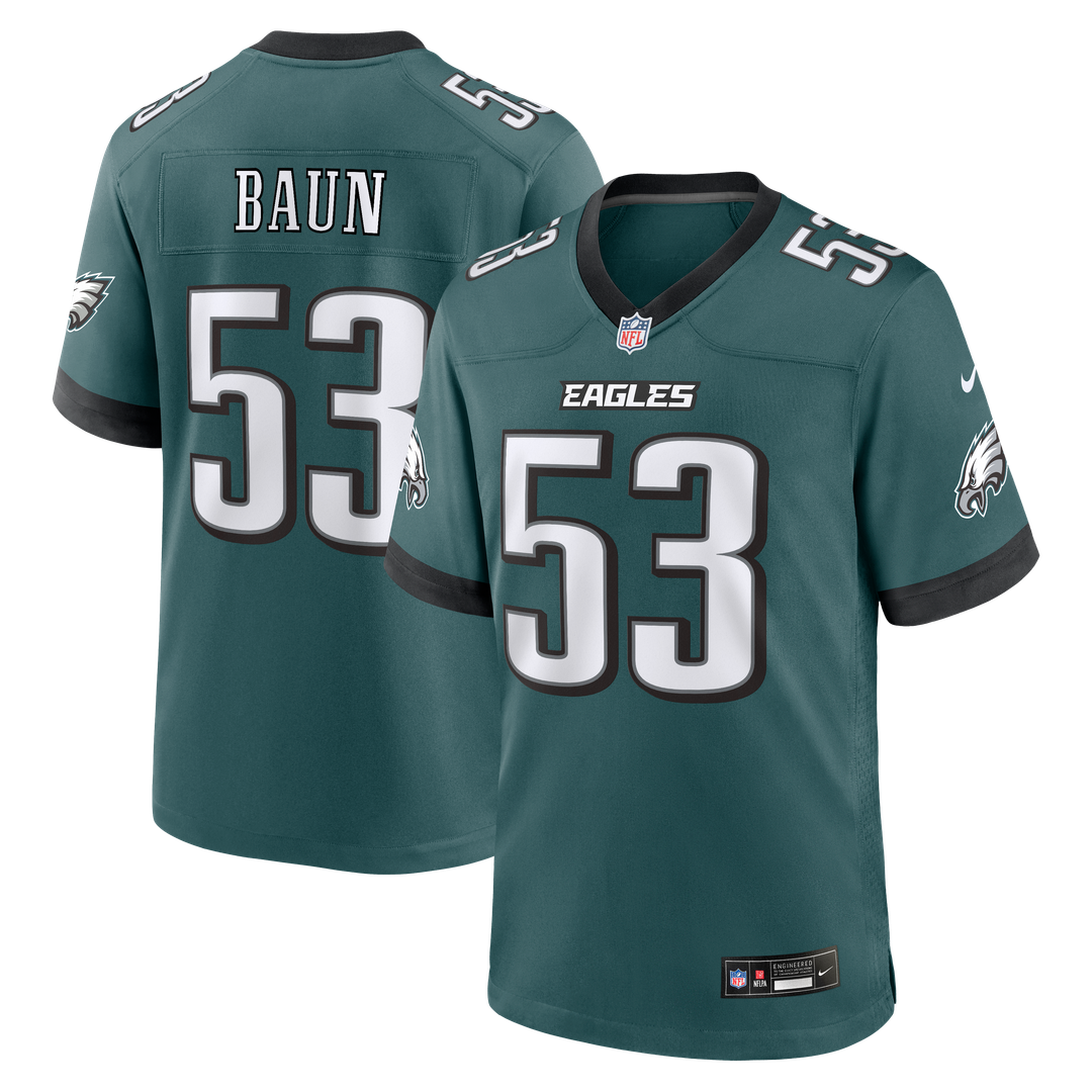 Zack Baun Philadelphia Eagles Nike Team Game Jersey -  Midnight Green