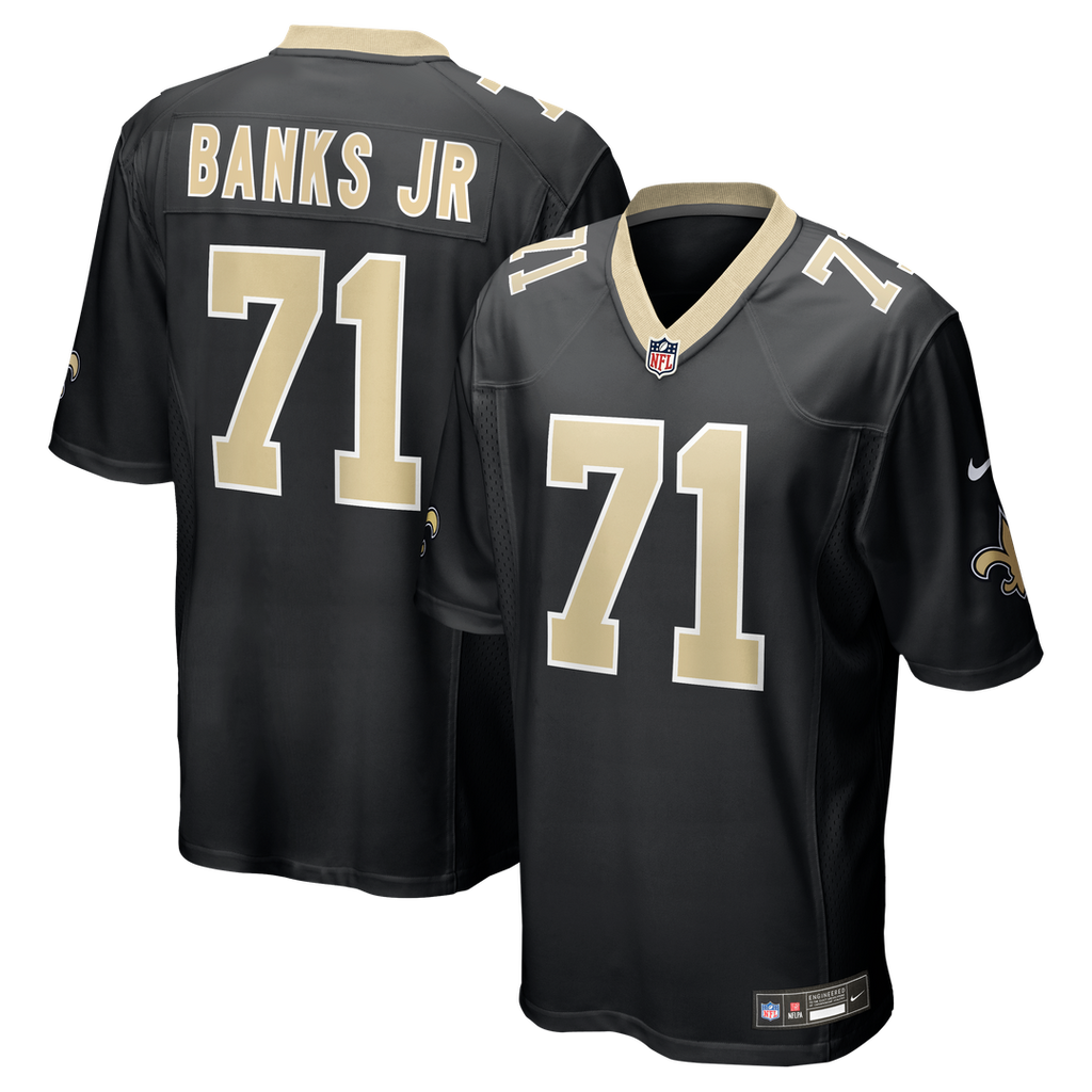Kelvin Banks Jr. New Orleans Saints Nike Game Player Jersey - Black
