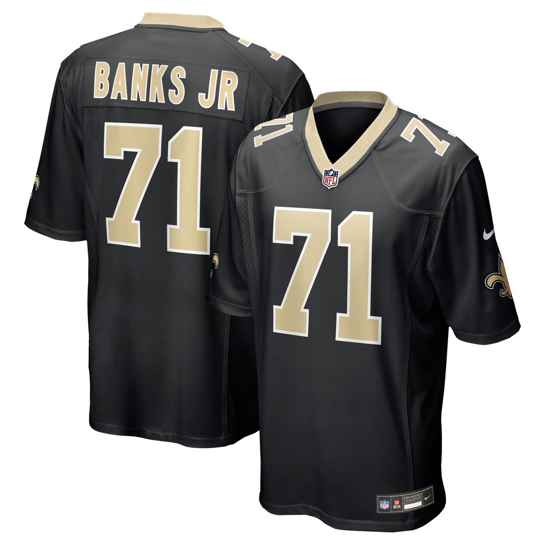 Kelvin Banks Jr. New Orleans Saints Nike Game Player Jersey - Black